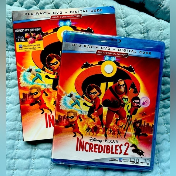 Disney Other - SEALED Incredibles 2 Blu-Ray DVD Disney Pixar Blue Ray
